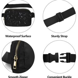 Bolsa esportiva com logotipo personalizado para corrida, cinto de cintura, pochete de nylon à prova d'água para homens e mulheres, bolsa de peito crossbody unissex - Product Image 4