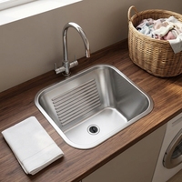 Moderne Design-Spülen: 201 Edelstahl-Spüle, einteilige, ausziehbare Einzel-Gemüsewaschschüssel für die Küche
