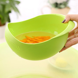 Multifunction Rice Washing <b>Basket</b> Blue PP Colander Kitchen <b>Drain</b> Strainer For Vegetables Fruits - Product Image 3