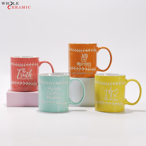 Tazze da Caffè in Ceramica Personalizzate con Citazioni Bibliche Classiche e Versetti Ispiratori, Varie Forme e Colori, Tazze da Tè in Ceramica - Product Image 2