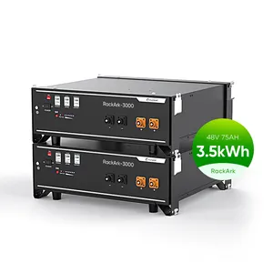 Batterie Solaire Bateria De Fosfato De Ferro De Lítio 48V 100Ah 200Ah 5Kwh 10Kwh Sistema Solar Montado Em Rack Bateria De Armazenamento De Energia