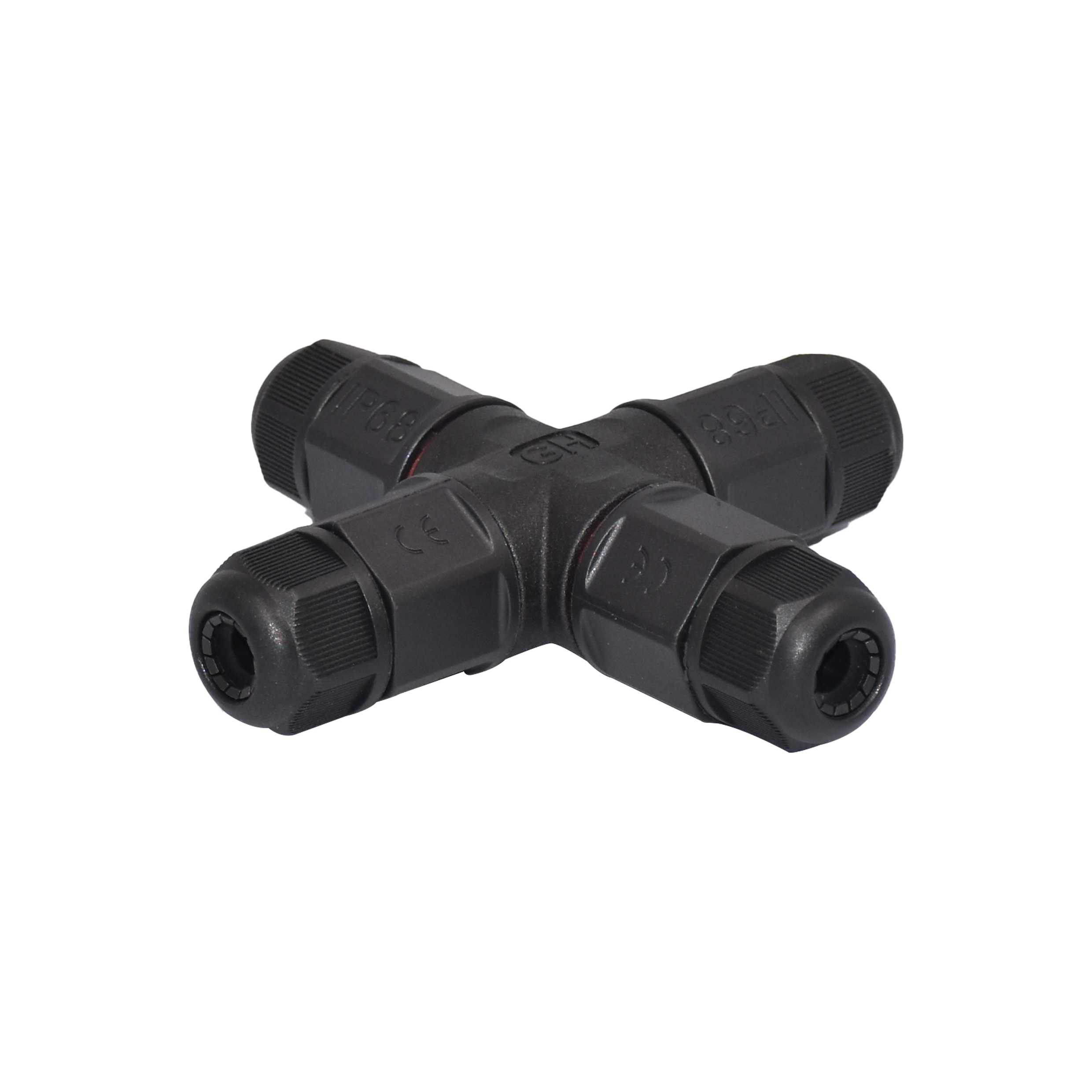 High Current Waterproof LED Connector L20 2 3 4 Pin T Type Straight Screw Fielded Assembly