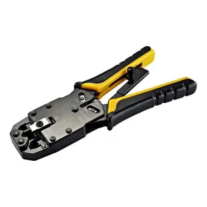 More in one Modular Crimping Tool For Cuts,Strips,and Crimps all kinds of Modular Plug without Changing Modular Die Set
