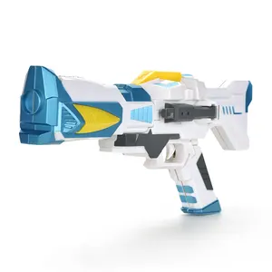 Transforming Robot Blaster Lighting Electric Shooting Gun Space Toy Gun