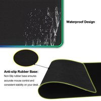 Tapis de souris de jeu de vente directe d'usine blanc RVB grand, tapis de souris de jeu RVB
