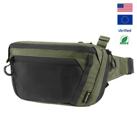 Sac banane tactique en Cordura pour homme, pour le transport quotidien en extérieur, le cyclisme et la randonnée, pochette de taille tactique