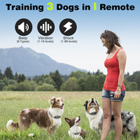 Collar de Adiestramiento para Perros Recargable con Control Remoto y Pantalla Digital, Resistente al Agua IP67, Correa de Nailon Reflectante Ajustable para Exteriores