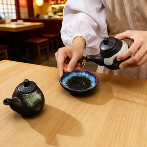 Dispensadores de Aceite y Vinagre de Cerámica Estilo Japonés - Botellas de Barro para Salsas/Condimentos para Cocina, <span class=keywords><strong>Bar</strong></span> y <span class=keywords><strong>Restaurante</strong></span> - Product Image 4