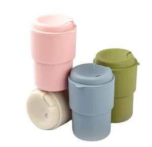 Fashion Plastic Mug Travel Coffee Cup With Lids