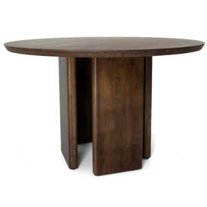 Modern Alden Round Solid Wood Eco-Friendly Durable Dining <b>Table</b> for Living Room Bedroom Kitchen - Product Image 6