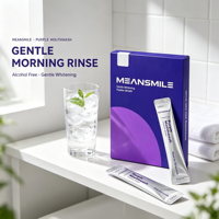 Bain de bouche violet sans alcool pour la santé des gencives, à emporter, saveur menthe fraîche, blanchissant, OEM