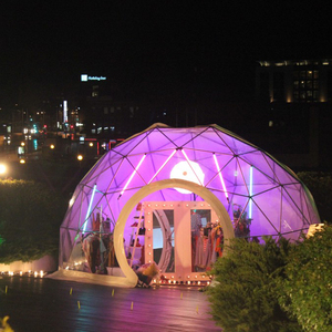 Dôme géodésique transparent de 35 m de diamètre, type igloo, pour mobilier de bar à <span class=keywords><strong>chicha</strong></span> et salon - Product Image 2