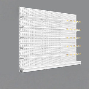 Estanterías de Góndola Blancas Personalizadas de Fábrica en Color y Tamaño <span class=keywords><strong>para</strong></span> Minimercados - Product Image 5