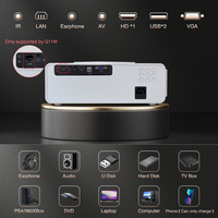 Proyector LCD Portátil LED de Alto Brillo, Cine en Casa 1080P, 900 Lúmenes, Android 12, Smart, HiFi Estéreo, Wi-Fi, 4K Mini 28000