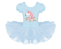 Jupe Tutu à manches courtes pour fille, robe de danse de Ballet, dessin animé, été, 2018