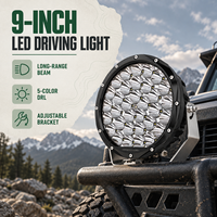 Feux de route LED HSSH 9 pouces 198W, faisceau combiné Osram rond blanc, feux de route pour camion, SUV, Jeep 4x4