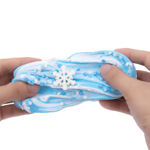 Commercio all'ingrosso della fabbrica di neve serie Flying Snowflakes burro melma con bianco e blu melma burrosa - Product Image 6