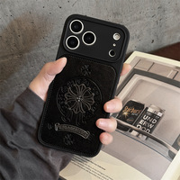 Coque pour iPhone 17 Air, Chrome, DIY, 3D, Design tendance en forme de croix, iPhone 16 15 14 Pro Max, Cœur, 13 Plus, Accessoires pour téléphone portable