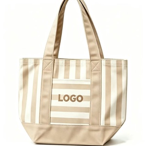 New Style Blank Grocery Reusable Shopping Cotton Canvas Tote <b>Bags</b> with Pocket for Women Student With Custom Logo - Product Image 4