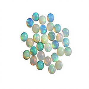 Venta al por mayor 6MM cabujón de ópalo etíope Venta caliente piedra redonda natural piedras preciosas sueltas - Product Image 1