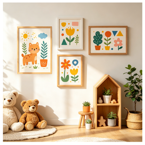 Marco Magnético Desmontable para Exhibición de Arte Infantil con Almacenamiento, Marcos para Obras de Arte de Niños en Tamaños A3, A4 y A5, para Montar en la Pared - Product Image 4