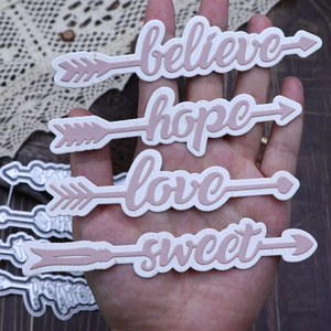 Découpage de phrases en <span class=keywords><strong>anglais</strong></span> pour la fabrication de cartes DIY Handmade Craft Die Cut for Scrapbooking 2024 New English Words Dies - Product Image 3