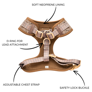 SinSky Individuelles Hundegeschirr-Set – Designer-Luxus-Set mit Verstellbarer Leine, Halsband, Kotbeutel, Halstuch und Personalisiertem Zubehör für Welpen und Hunde - Product Image 5