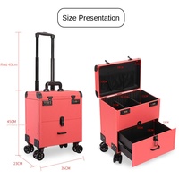 Chariot de beauté mobile haut de gamme pour tatouage, maquillage, soin des pieds, nettoyage des oreilles, avec roulettes omnidirectionnelles et tiroir