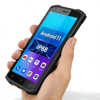 PDA portable 5,5 pouces Android 11, collecteur de données, lecteur de codes industriel IP68, ordinateur portable robuste RFID en stock