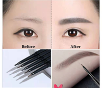 Noms — crayons à sourcils fins, marque privée, pour maquillage des yeux, Logo personnalisé, Slim,