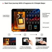 Distributeur automatique de parfums à Dubaï avec écran tactile (21,5 pouces), surveillance à distance par IA, options de paiement multiples, garantie 1 an, SDK POS