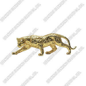 Hiện đại trừu tượng Vàng beo điêu khắc hình học nhựa Leopard bức tượng khuôn mạ vàng trang trí nội thất Quà Tặng thủ công trang trí - Product Image 5