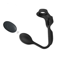 Männliche Prostata Massage Vibrator Anal Plug Tragen Silikon Stimulieren Massage gerät Verzögerung Ejakulation Ring Spielzeug für Männer