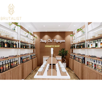 Étagères et comptoirs d'exposition pour magasins de cosmétiques avec éclairage LED personnalisé en gros, design écologique et étanche