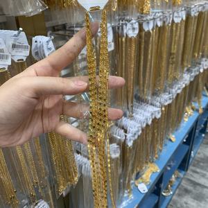 Chaîne en laiton plaqué or 24 carats JXX, prix de gros usine, collier pour femme, collier pour homme, usage quotidien - Product Image 4