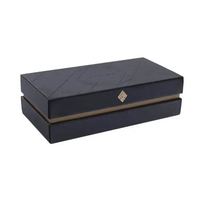 Boîte à bijoux en bois Everly White, organisateur de rangement pour bijoux