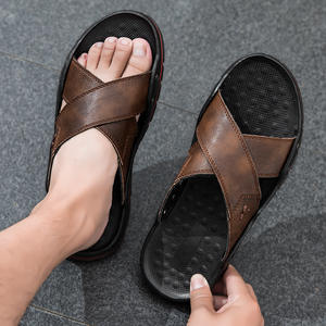 Sandalias de Playa Casuales y Transpirables para Hombre, con Parte Superior de PU, Diseño de una Pieza, Punta Abierta, para Uso en Exteriores en Verano - Product Image 3