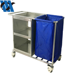 BDT209 Medical Stainless Steel Dirty Linen Medical Waste <strong>Trolley</strong> <strong>Dressing</strong> Crash Cart Hospital Laundry Linen <strong>Trolley</strong> - Product Image 6