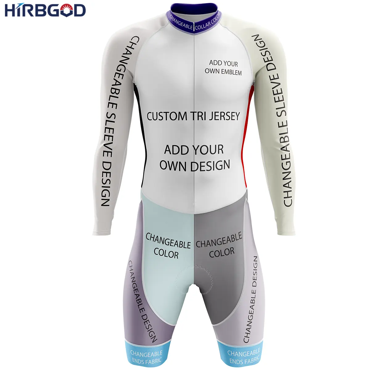 Couturier irsgod — Triathlon personnalisé à manches longues pour hommes, costume pour homme