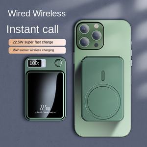 <span class=keywords><strong>Bancos</strong></span> de energía de carga rápida portátiles de fábrica originales de 22,5 W Mini banco de energía inalámbrico magnético portátil para teléfono 13 14 15 - Product Image 5