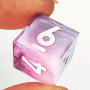 Dés D6 en résine colorée MINI PLANET, dés <span class=keywords><strong>RPG</strong></span> faits à la main, 6 faces, avec des bords nets, accessoires de dés DND, <span class=keywords><strong>jeu</strong></span> de société - Product Image 1