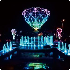 Luz Puntual LED RGB XQD IP68 de 120 Grados con Arco de PVC Reforzado para Parques de Atracciones, Arcades, Patios, Muelles, Esplanadas y Estadios Deportivos - Product Image 2
