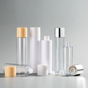 Rỗng pet150ml 200ml 250ml Trắng mỹ phẩm bao bì <span class=keywords><strong>container</strong></span> Toner chai với <span class=keywords><strong>Big</strong></span> vít cap - Product Image 4