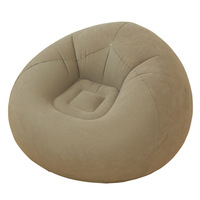 IStapromo regalos al por mayor de alta calidad de PVC flocado cómodos sofás de sala de estar sofá de aire inflable silla sofá inflable