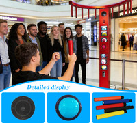 Machine de jeu de réflexe rapide avec vitesse de chute réglable, effets sonores immersifs, affichage numérique et fonctionnement à monnayeur