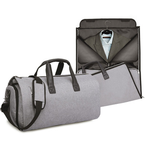 New Trendy Portable Large Suit <strong>Bag</strong> with Zipper Closure Shoulder <strong>Carrier</strong> <strong>for</strong> Clothes Hanging <strong>Storage</strong> Travel Duffel <strong>Bags</strong> - Product Image 5