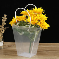 Großhandel PVC-Blume Plastik-Tore-Tasche Blume Geschenkverpackung pvc-Blumen-Tragetasche