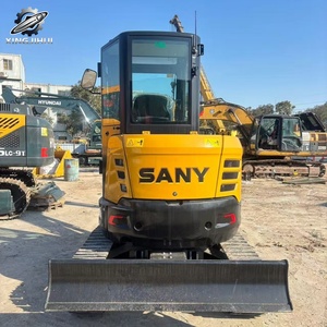 Mini-excavatrice sur chenilles Sany35 d'occasion, 3 tonnes, godet de 0,1 m³, marque chinoise originale, petite excavatrice de chantier, faible nombre d'heures, bon état - Product Image 6