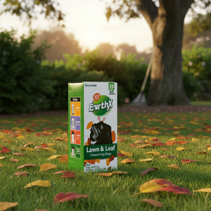 Sacchi con coulisse EarthX per prato e foglie, 39 galloni, 20 pezzi, senza profumo - Product Image 3