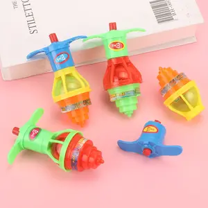 Kids Spinning Top Gyro Flashing Light Top Toys Luminous Colorful Launcher Rotating Toy Party Birthday Gift Launcher Rotating Toy